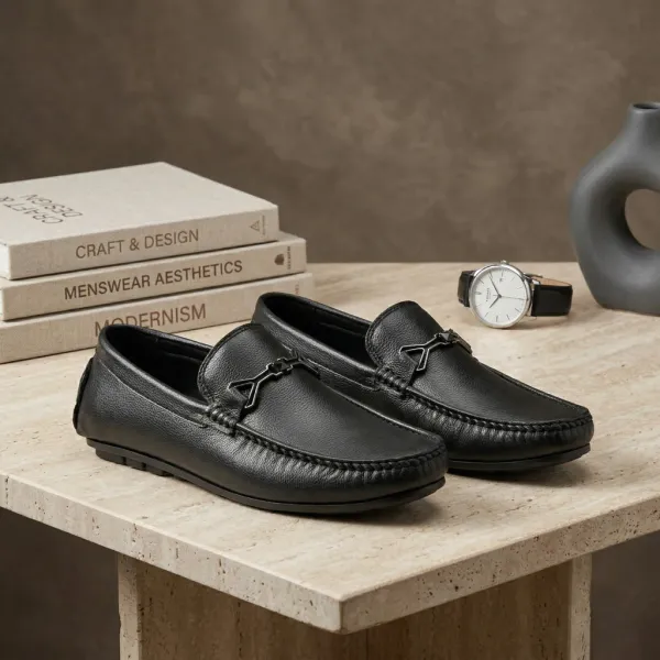 Black_Synthetic_Leather_Stylish_Men_Loafers