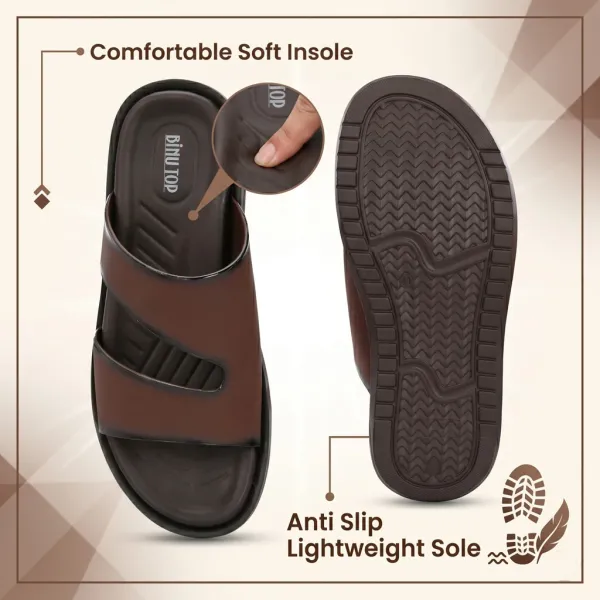 Brown_Synthetic_Leather_Breathable_Pu_Insole_Slipper_For_Men