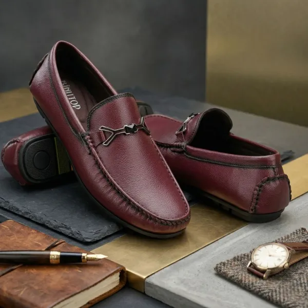 Cherry_Synthetic_Leather_Stylish_Men_Loafers