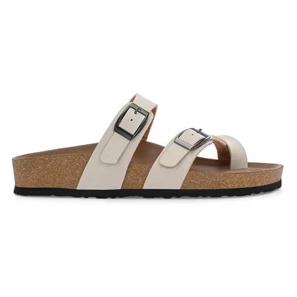Grey_Synthetic_Leather_Breathable_Pu_Insole_Slipper_For_Women