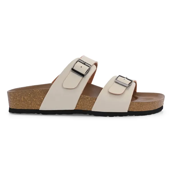 Grey_Synthetic_Leather_Breathable_Pu_Insole_Slipper_For_Women