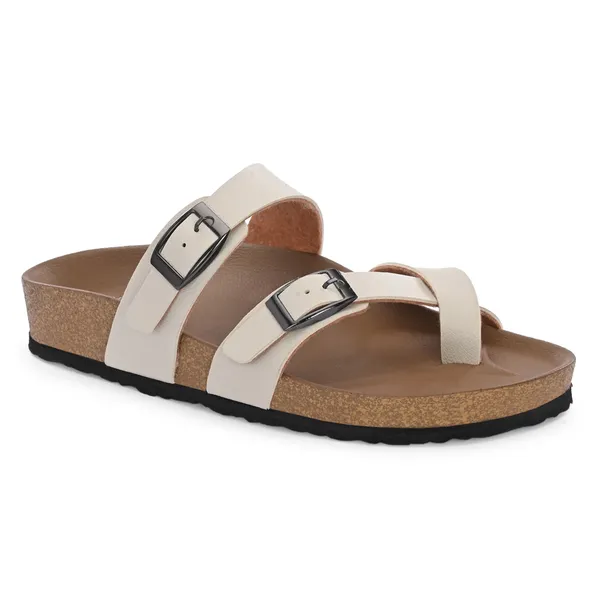Grey_Synthetic_Leather_Breathable_Pu_Insole_Slipper_For_Women