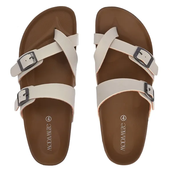 Grey_Synthetic_Leather_Breathable_Pu_Insole_Slipper_For_Women