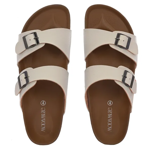 Grey_Synthetic_Leather_Breathable_Pu_Insole_Slipper_For_Women