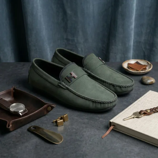 OLIVE_Soft_Cushined_Padded_Crafted_Olive_Shade_Loafers_