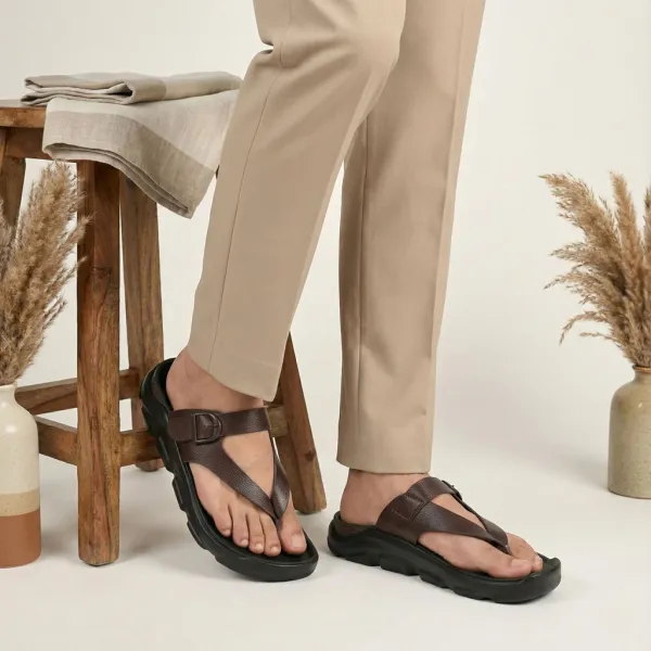 Brown_Synthetic_Leather_Breathable_Pu_Insole_Slipper_For_Men