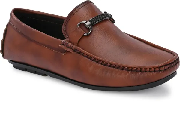 Tan_Soft_Cushioned_Padded_Crafted_Black_Loafers_