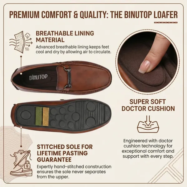 Tan_Soft_Cushioned_Padded_Crafted_Black_Loafers_