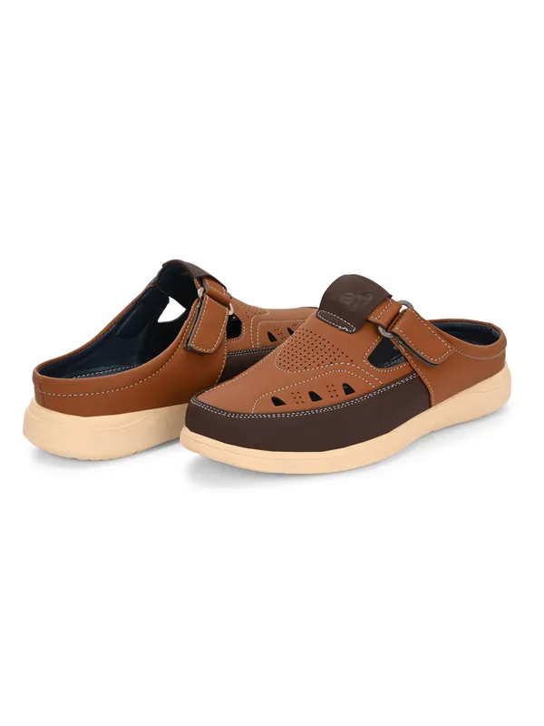Tan_Synthetic_Leather_Breathable_Roman_Shoes_For_Men