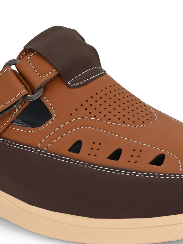 Tan_Synthetic_Leather_Breathable_Roman_Shoes_For_Men