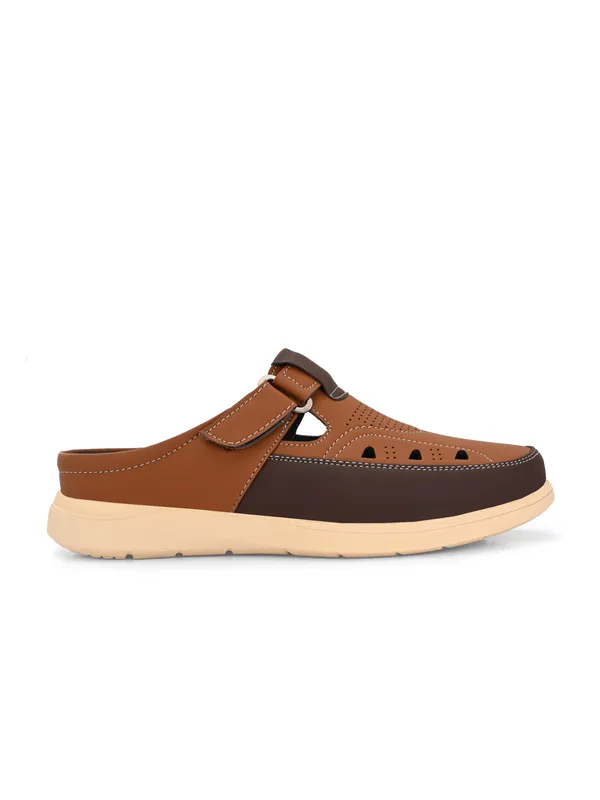 Tan_Synthetic_Leather_Breathable_Roman_Shoes_For_Men