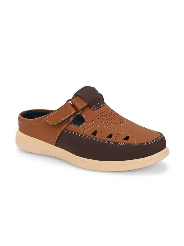 Tan_Synthetic_Leather_Breathable_Roman_Shoes_For_Men
