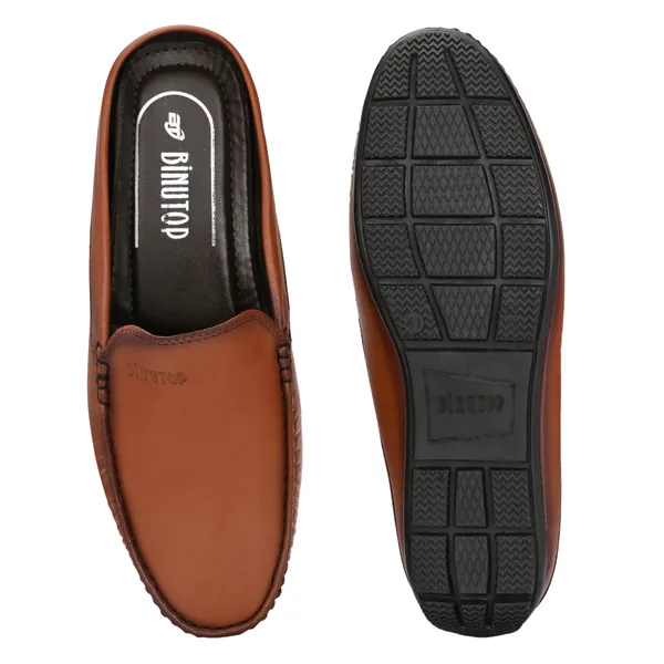 Tan_Synthetic_Leather_Mule_Loafers