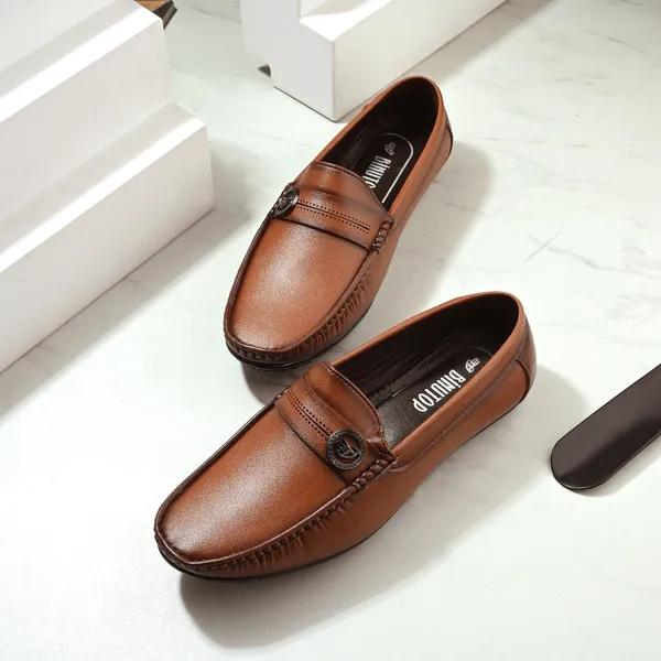 Tan_Synthetic_Leather_Stylish_Men_Loafers
