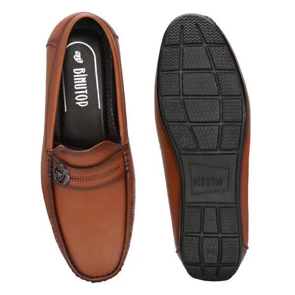Tan_Synthetic_Leather_Stylish_Men_Loafers