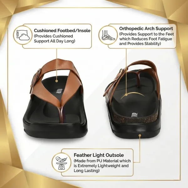 Tan_Synthetic_Leather_Breathable_Pu_Insole_Slipper_For_Men