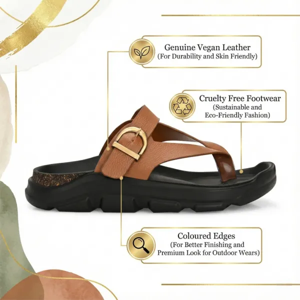 Tan_Synthetic_Leather_Breathable_Pu_Insole_Slipper_For_Men