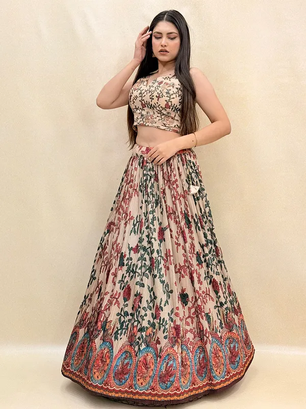 Tussar_Silk_Digital_Print_Lehenga_Choli_For_Women_&_Girls