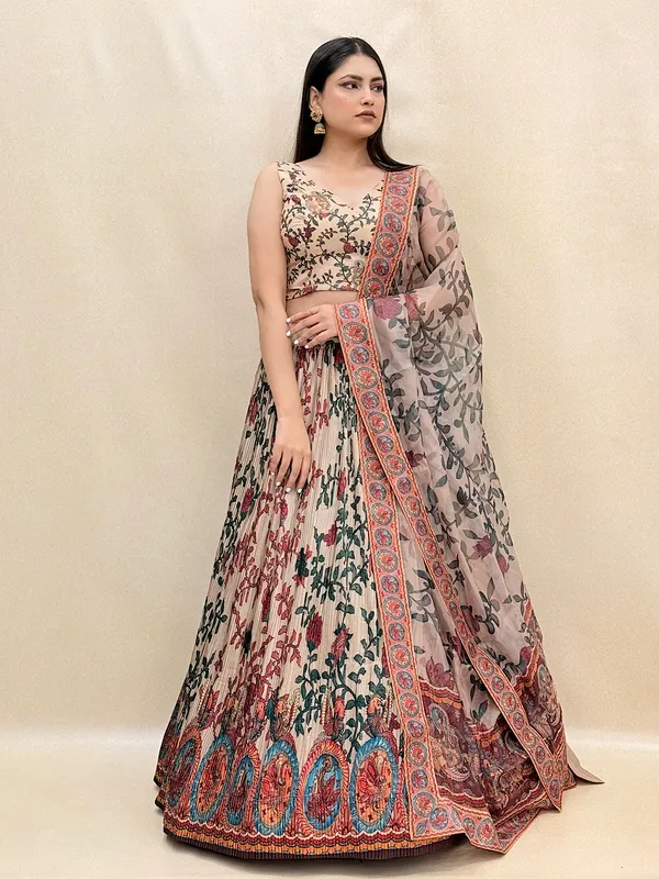 Tussar_Silk_Digital_Print_Lehenga_Choli_For_Women_&_Girls