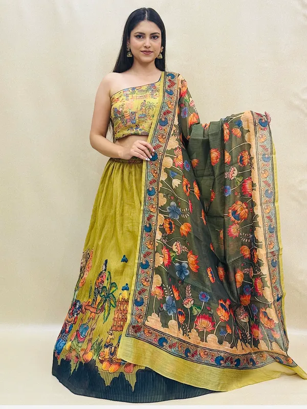 Chanderi_Fabric_Digital_Print_Lehenga_Choli_For_Women_&_Girls