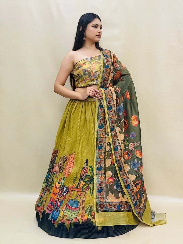 Chanderi_Fabric_Digital_Print_Lehenga_Choli_For_Women_&_Girls