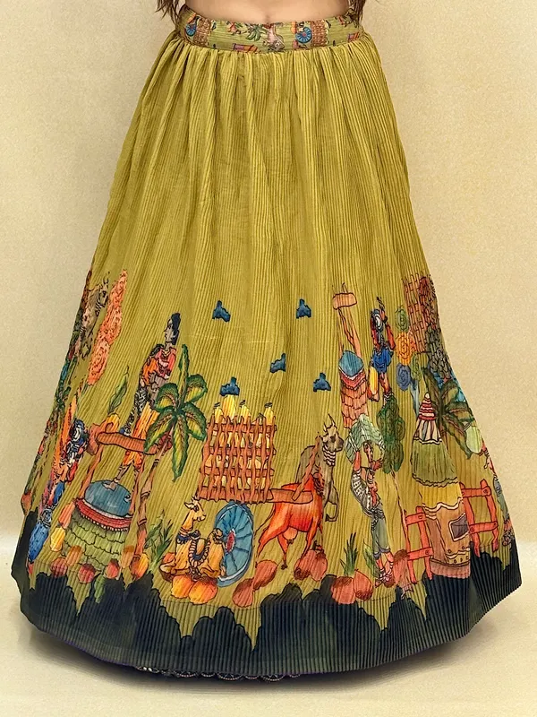 Chanderi_Fabric_Digital_Print_Lehenga_Choli_For_Women_&_Girls
