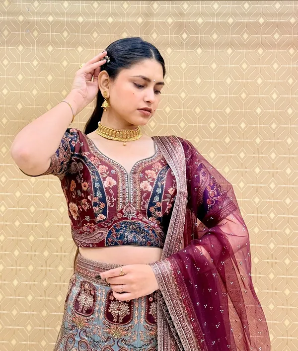 Chanderi_Fabric_Digital_Print_Lehenga_Choli_For_Women_&_Girls