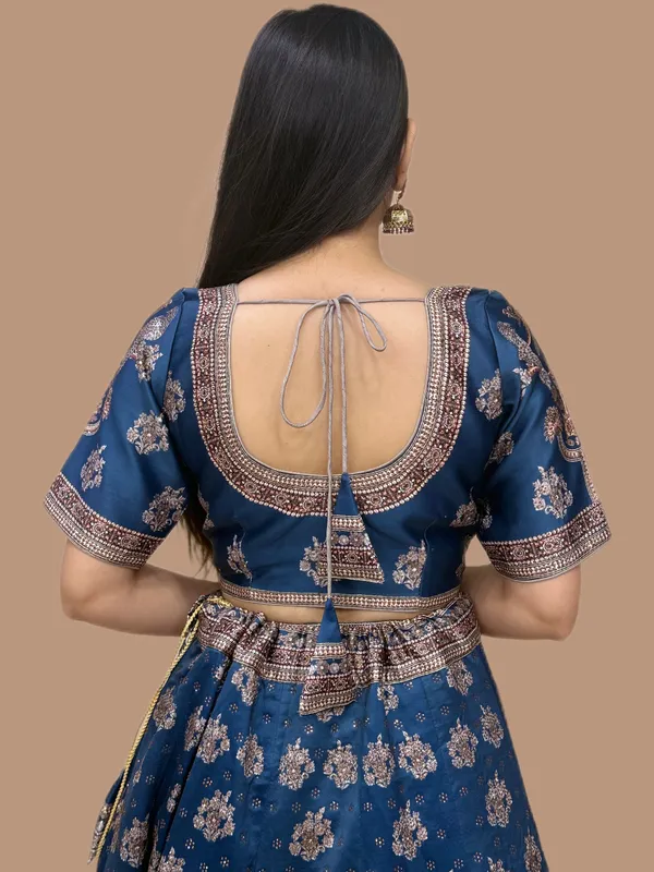 Blue_Swarovski_Stone_Work_Printed_Lehenga_Choli_For_Women_&_Girls