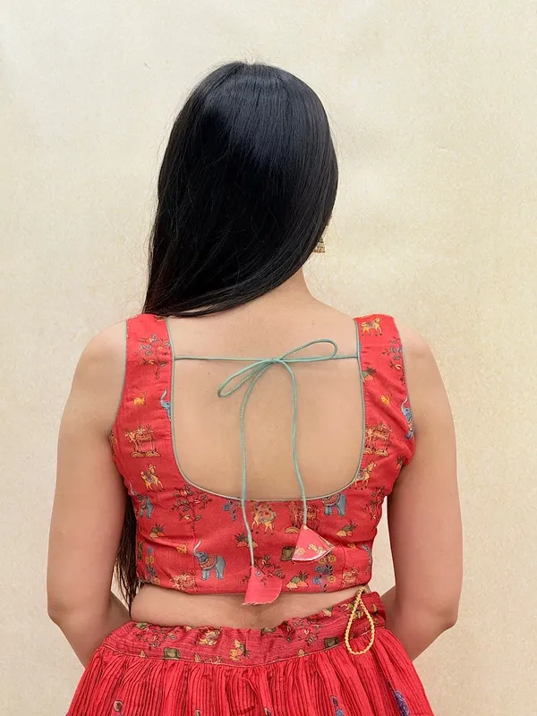 Red_Chanderi_Fabric_Digital_Print_Lehenga_Choli_For_Women_&_Girls