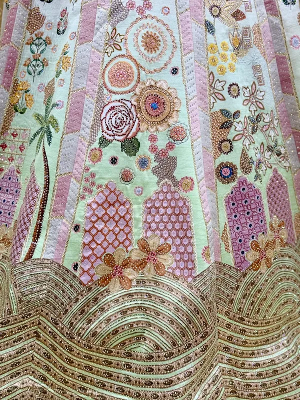 Pink_Swarovski_Stone_Work_Printed_Lehenga_Choli_For_Women_&_Girls