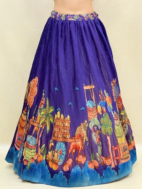 Purple_Chanderi_Fabric_Digital_Print_Lehenga_Choli_For_Women_&_Girls