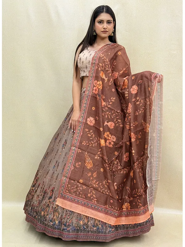 Grey_Chanderi_Fabric_Digital_Print_Lehenga_Choli_For_Women_&_Girls
