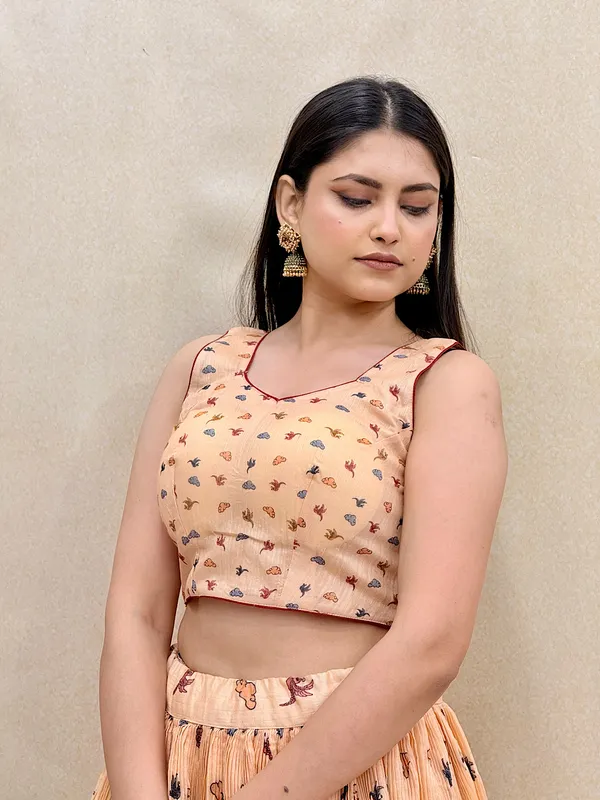 Chanderi_Fabric_Digital_Print_Lehenga_Choli_For_Women_&_Girls