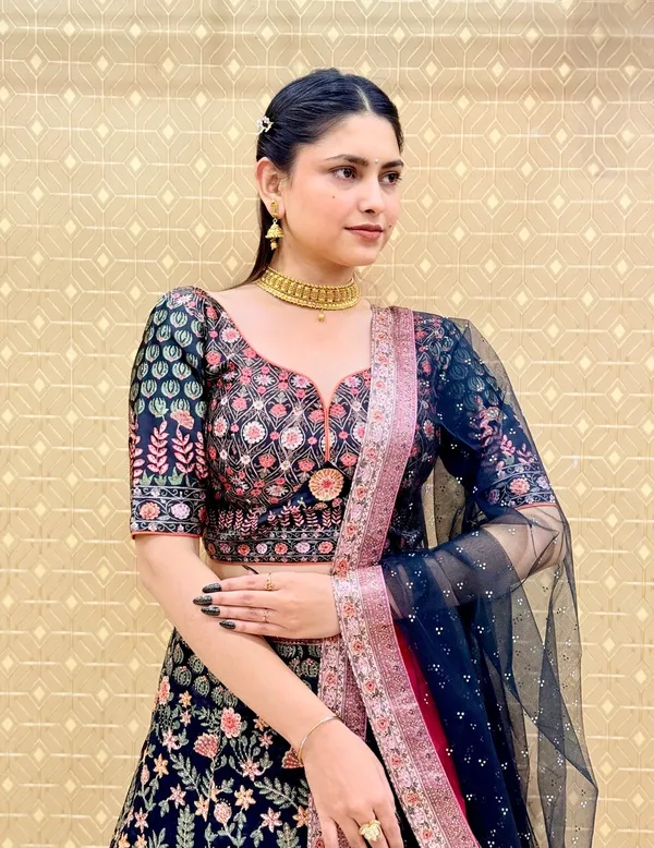 Chanderi_Fabric_Digital_Print_Lehenga_Choli_For_Women_&_Girls