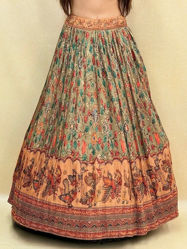 Tussar_Silk_Digital_Print_Lehenga_Choli_For_Women_&_Girls