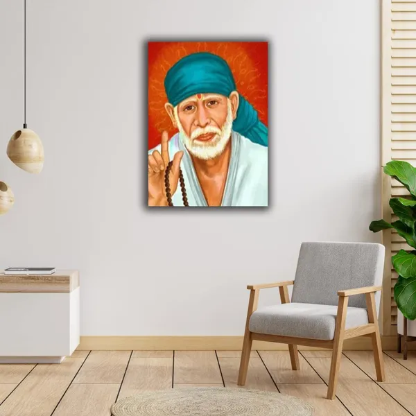 Multicolour_Beautiful_Canvas_Sai_Baba_Paintings_For_Living_Room_|_Bedroom_|_Office_Walls_Big_Size_(With_Frame)_(24_By_36_Inches)