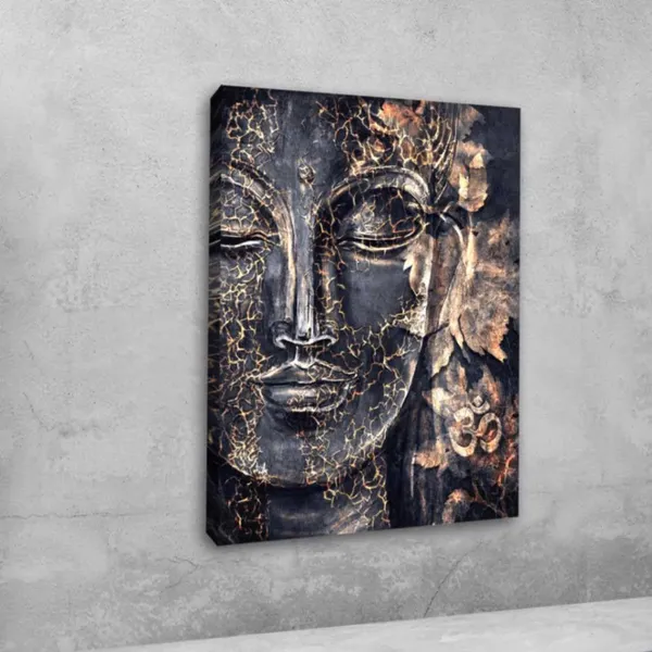 Multicolour_Beautiful_Landscape_Lord_Buddha_Golden_Face_Canvas_Painting_Wall_Frame_Wall_Decor_For_Living_Room,_Modern_Art_Painting_(Ready_To_Hang)_(20_By_30_Inches)
