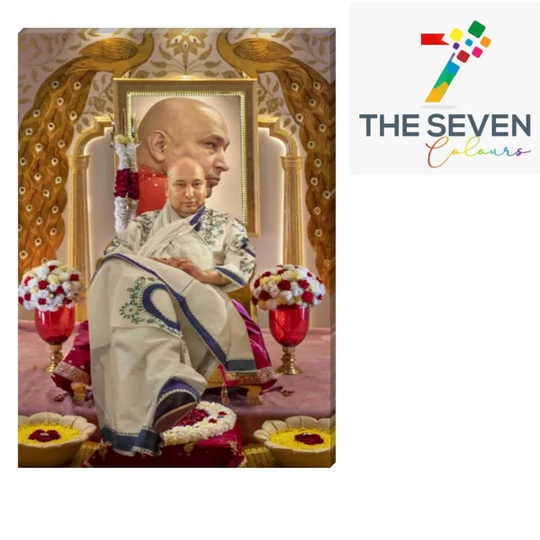 Multicolour_Guruji_Swaroop_Photo_For_Wall_Decor_|_Guruji_Photo_With_Frame_|_Guruji_Swaroop_Wall_Frame_(With_Frame)_(Ready_To_Install)_(36_By_24_Inches)