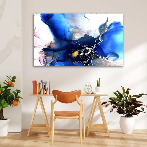 Multicolour_Abstract_Canvas_Painting_Wall_Decor_Colourful_Pattern_|_Canvas_Painting_|_Large_Size_Painting_|_Modern_Wall_Art_(With_Frame)_(Ready_To_Hang)_(48_By_24_Inches)