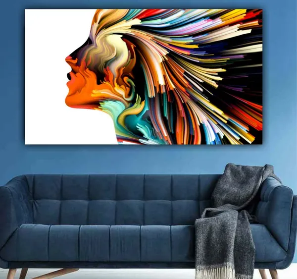 Multicolour_Canvas_Paintings_For_Living_Room_Colours_Of_Imagination_Abstract_Wall_Modern_Art_Painting_For_Bedroom_Office_Walls_(With_Frame)_(60_By_30_Inches)