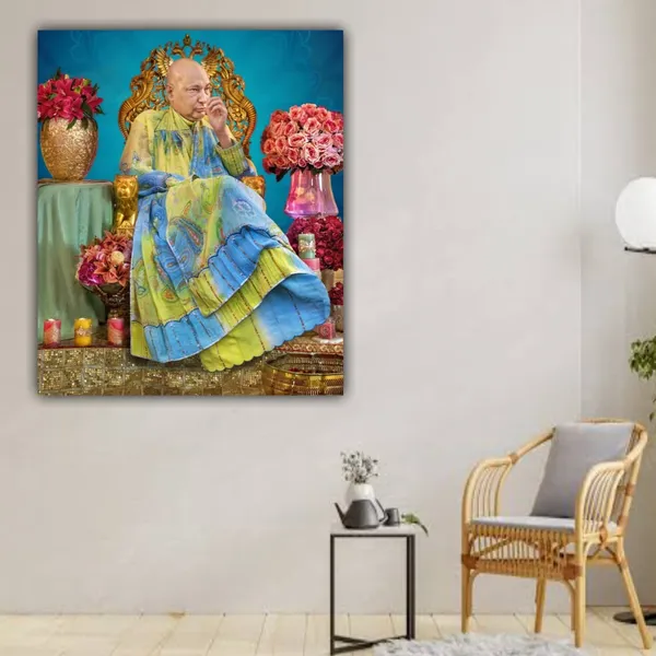 Multicolour_Guruji_Photo_With_Frame_Swaroop_Big_Size_Large_Guruji_Swaroop_Photo_Frame_For_Living_Room_|_Gift_(24_By_36_Inches)