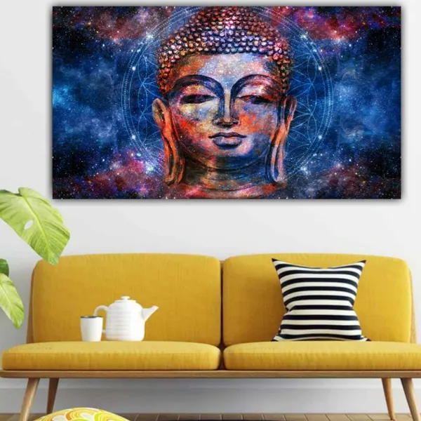 Multicolour_Abstract_Calm_Meditating_Buddha_Canvas_Paintings_For_Living_Room_Big_Size_Painting_Frame_(With_Wooden_Frame)_(48_By_24_Inches)