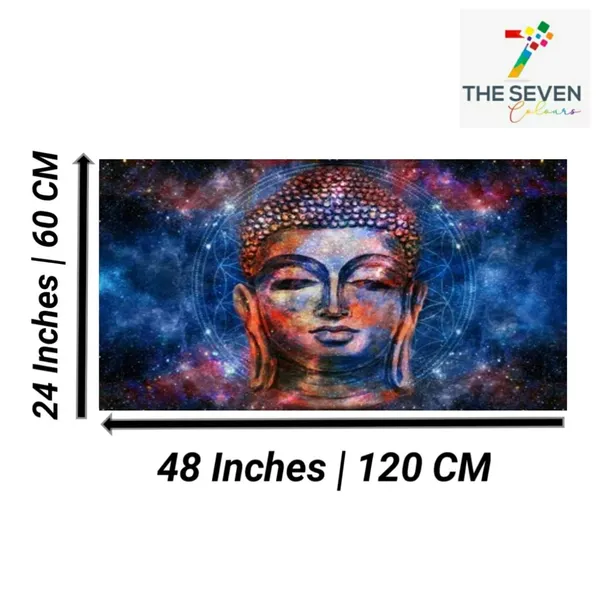 Multicolour_Abstract_Calm_Meditating_Buddha_Canvas_Paintings_For_Living_Room_Big_Size_Painting_Frame_(With_Wooden_Frame)_(48_By_24_Inches)