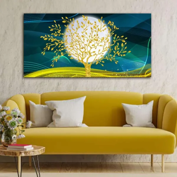 Multicolour_Beautiful_Landscape_Golden_Tree_Canvas_Painting_Wall_Frame_Wall_Decor_For_Living_Room,_Modern_Art_Painting_(Ready_To_Hang)_(48_By_24_Inches)