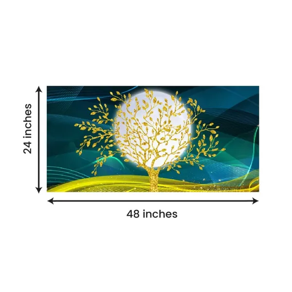 Multicolour_Beautiful_Landscape_Golden_Tree_Canvas_Painting_Wall_Frame_Wall_Decor_For_Living_Room,_Modern_Art_Painting_(Ready_To_Hang)_(48_By_24_Inches)