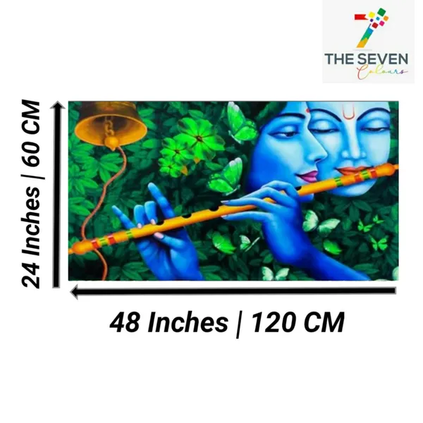 Multicolour_Radha_Krishna_Paintings_Beautiful_Canvas_Radha_Krishan_Painting_Together_For_Living_Room_Big_Size_(48_By_24_Inches)_(With_Frame)