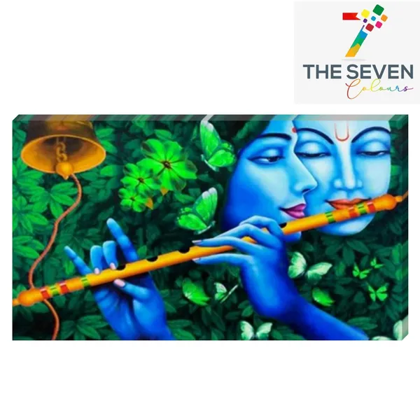 Multicolour_Radha_Krishna_Paintings_Beautiful_Canvas_Radha_Krishan_Painting_Together_For_Living_Room_Big_Size_(48_By_24_Inches)_(With_Frame)