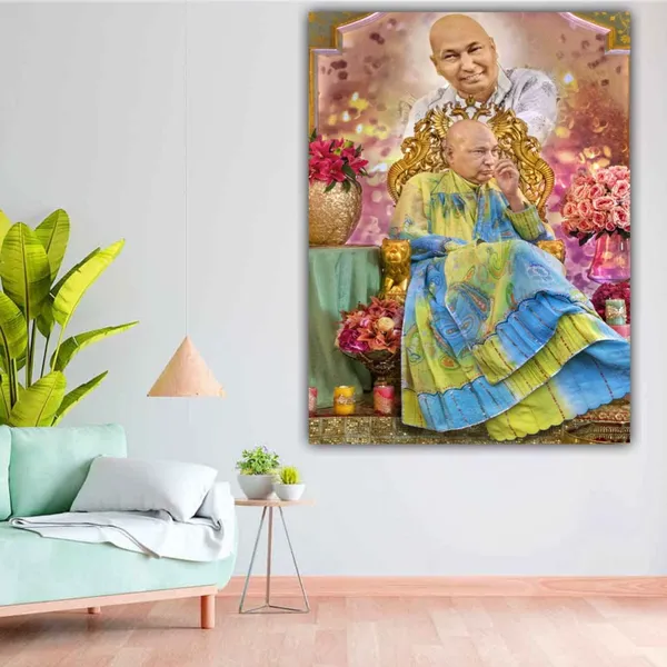 Multicolour_Guruji_Swaroop_Photo_Frame_For_Wall_Decor_|_Guruji_Photo_With_Frame_|_Guruji_Swaroop_Wall_Painting_(With_Frame)_(Ready_To_Install)(36_By_24_Inches)