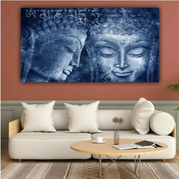 Multicolour_Beautiful_Abstract_Psychedelic_Bluish_Coloured_Canvas_Buddha_Paintings_For_Living_Room_|_Bedroom_|_Large_Size_Paintings_(With_Frame)_(60_By_30_Inches)