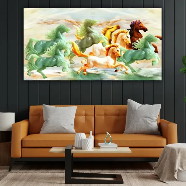 Multicolour_Beautiful_Vastu_Seven_Running_Horses_Painting_Sunrise_With_Frame_For_Living_Room_Wall_Decors_Big_Large_Size_Canva_Painting_(48_By_24_Inches)